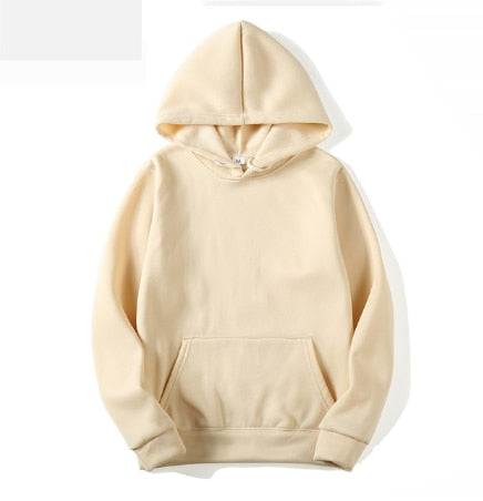 Image of Fashion Brand Men's Hoodies 2020 Spring Autumn Male Casual Hoodies Sweatshirts Men's Solid Color Hoodies Sweatshirt Tops