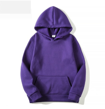 Image of Fashion Brand Men's Hoodies 2020 Spring Autumn Male Casual Hoodies Sweatshirts Men's Solid Color Hoodies Sweatshirt Tops