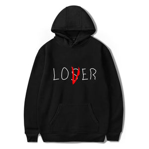 Lover Loser Printed Hoodys Hoodie Vintage Vogue Ullzang Mens Hodies Autumn Winter Hoodies Sweatshirt Fleece Street for Women Men